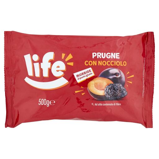 Prugne precotte con nocciolo 500g Life