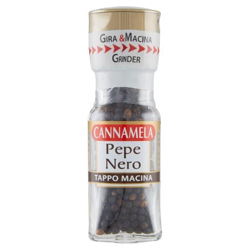 Pepe nero grani tappo macina 28g Cannamela