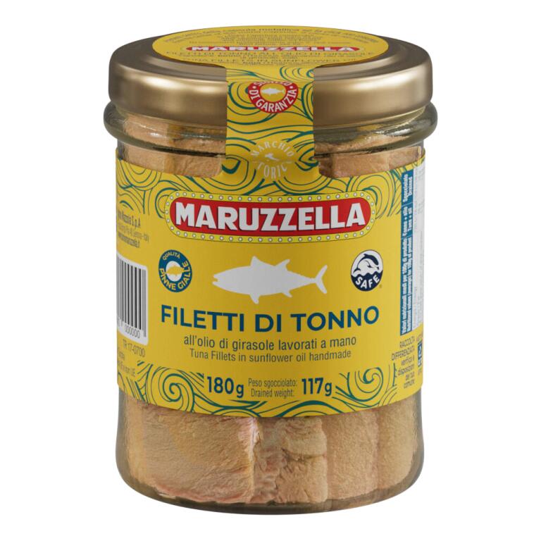 Filetto di Tonno in olio di girasole 180g vaso vetro Maruzzella