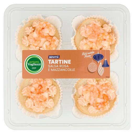 Tartine Salsa Rosa E Mazzancolle 160g Vogliazzi