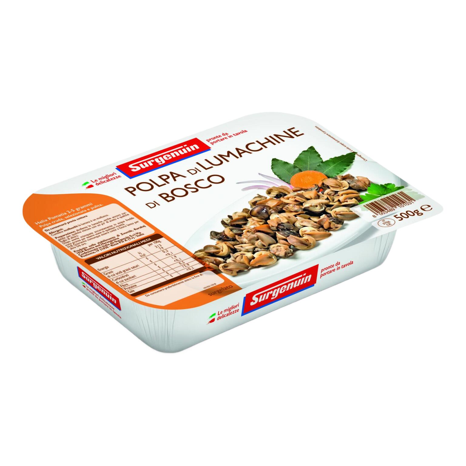 Polpa di lumachine di bosco 500g