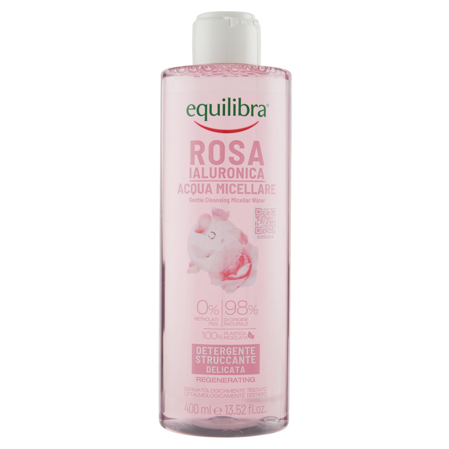 Detergente Struccante alla rosa ialuronica 400ml Equilibra