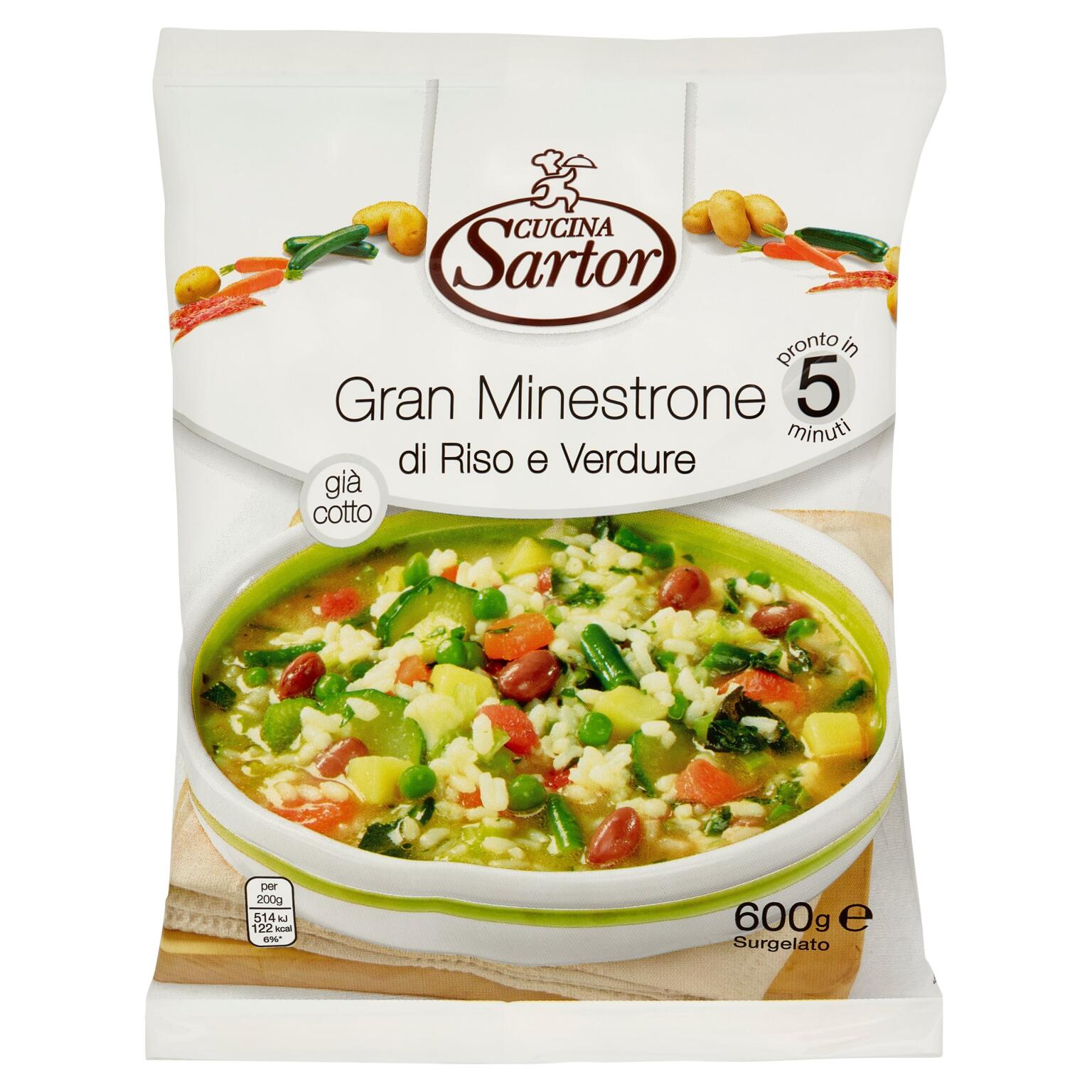 Gran Minestrone di Riso e Verdure 600g Cucina Sartor - Prodotto • D'Ambros