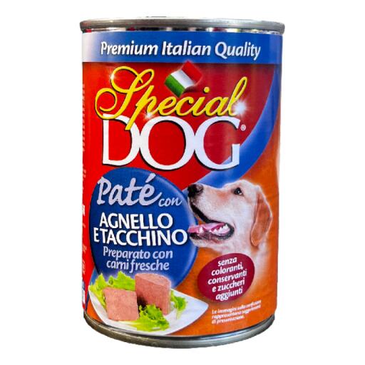 Patè con agnello e tacchino Special Dog 400g Monge