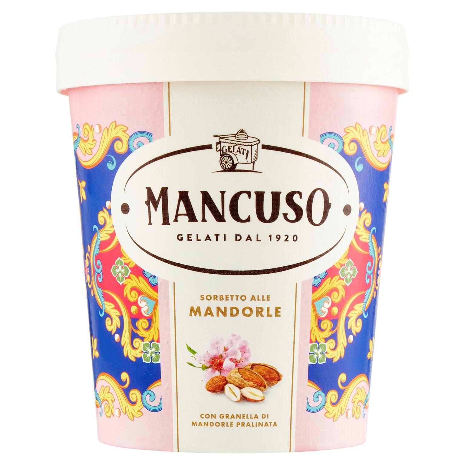 Barattolo 340g Sorbetto Mandorla Mancuso