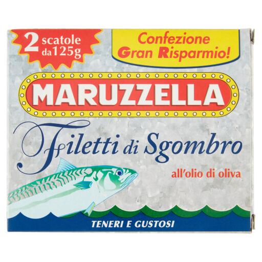 Filetti di Sgombro in olio di oliva 125gx2 Marruzzella