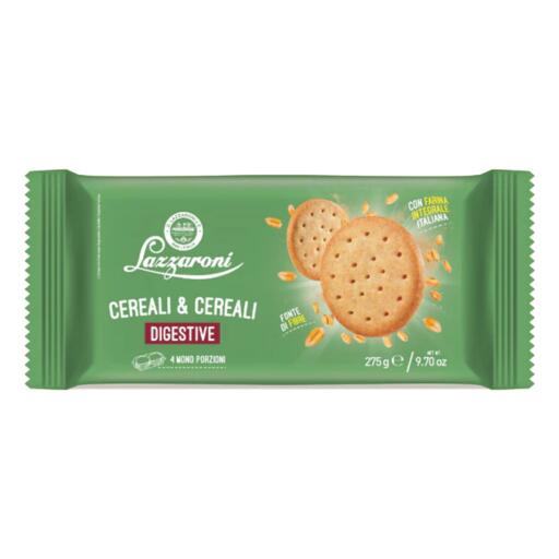 Biscotti Digestive con Farina Integrale 275g Lazzaroni