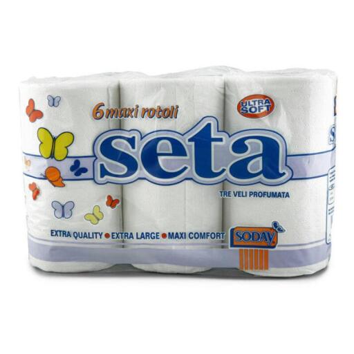 Carta igienica seta 6 maxi rotoli Italsan