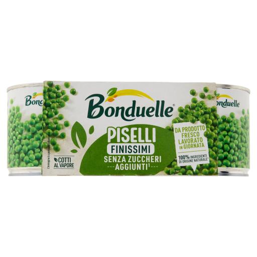 Piselli Finissimi cotti al vapore 3x160g Bonduelle