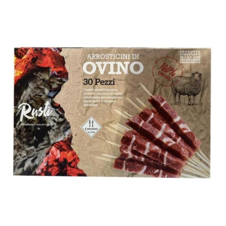 Arrosticini di ovino confezione da 30 pezzi 660g San Fedele