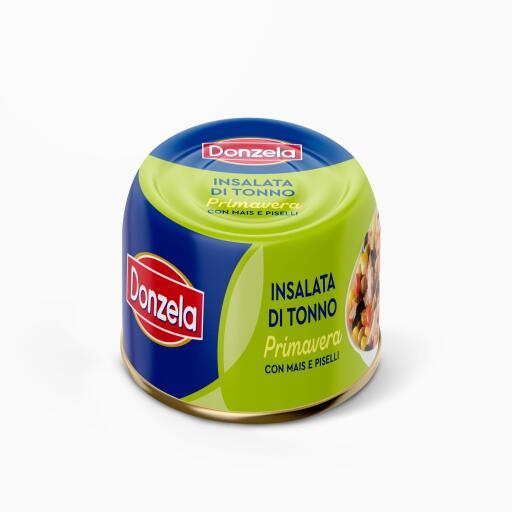 Insalata di tonno Primavera con mais e piselli 230g Donzela