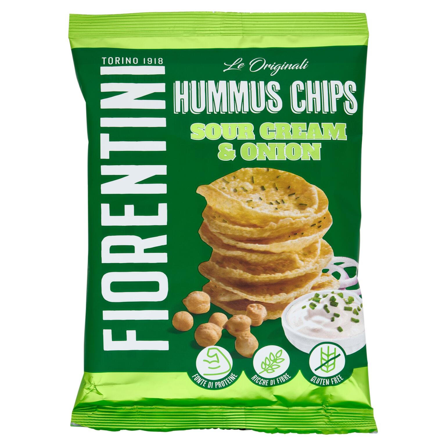 Hummus Chips di ceci sour cream&onion 40g Fiorentini