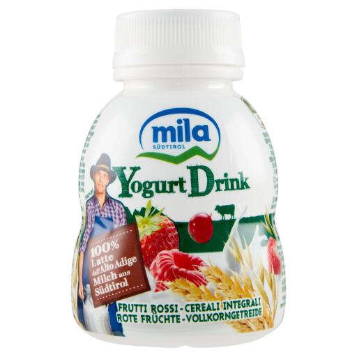 Yogurt da bere frutti rossi e cereali 200g Mila