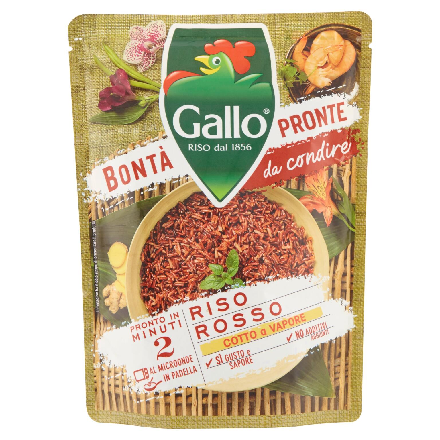 Riso Gallo rosso da 220g Bontà Pronte
