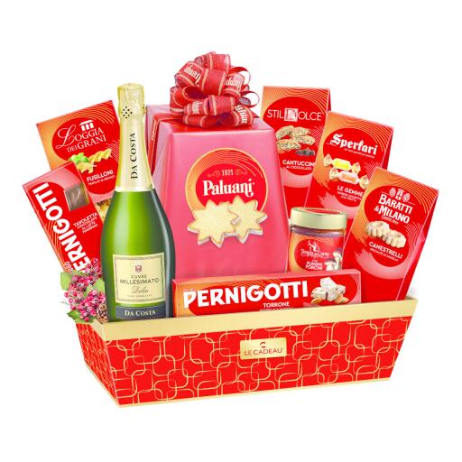 Cesto Natalizio Gran Galà 10 pezzi Le Cadeau