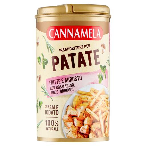 Insaporitore per patate fritte e arrosto con sale iodato 90g Cannamela