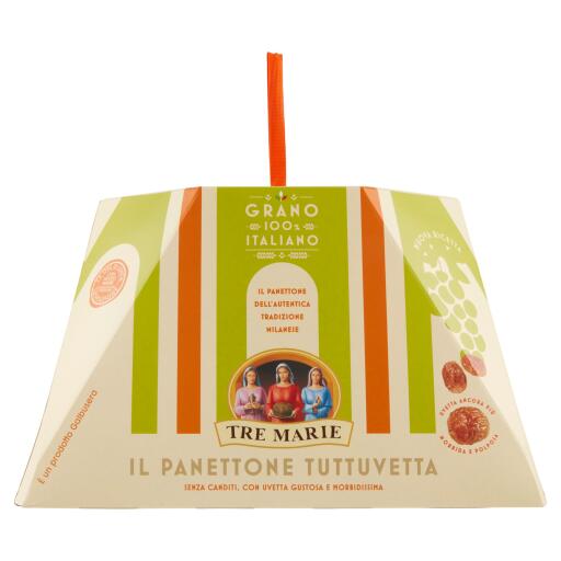 Panettone Milanese Tuttuvetta 1kg Tre Marie
