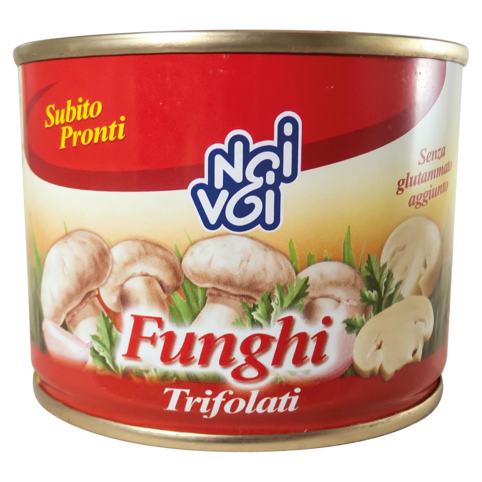 Funghi trifolati in olio di girasole 180g Noi&Voi