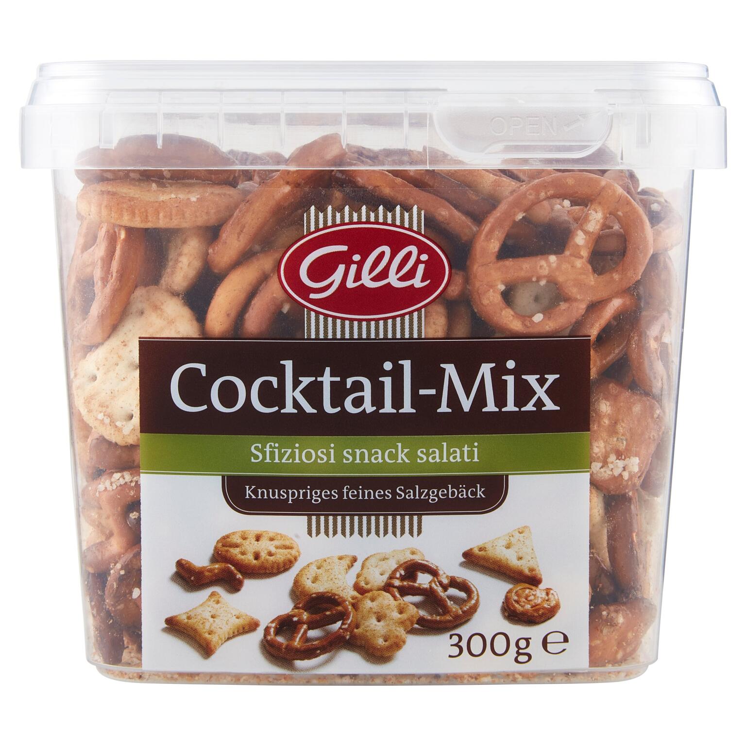 Cocktail Mix 300g Gilli Sfizioso Mix di cracker salati e mini brezel