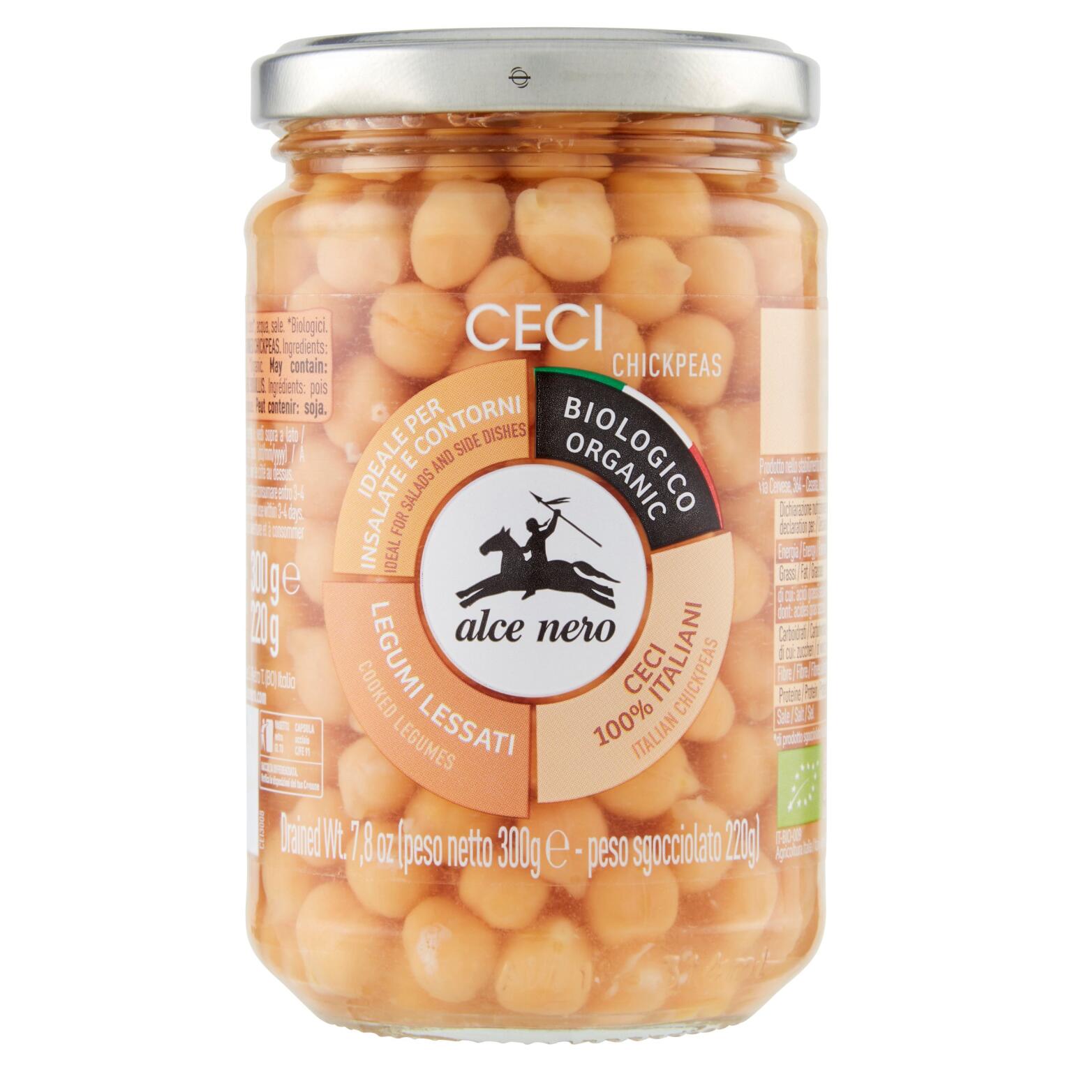 Ceci lessati BIO 300g Alce Nero