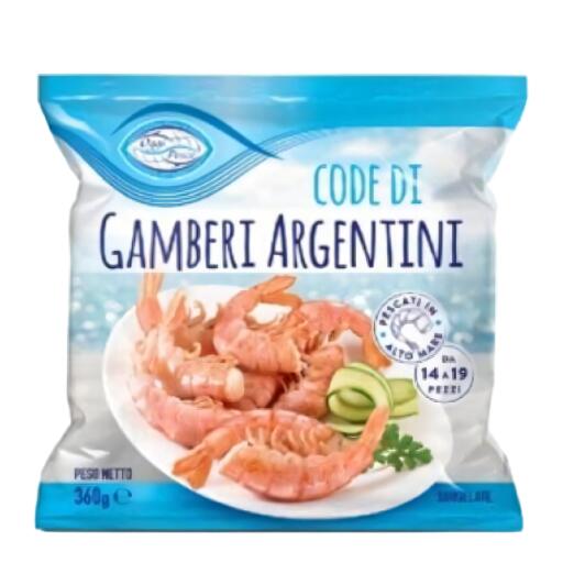 Code di Gamberi Argentini in busta 360g Oggi Pesce