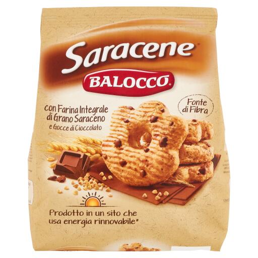 Biscotti saracene con farina integrale di grano   saraceno e gocce di cioccolato 700g Balocco