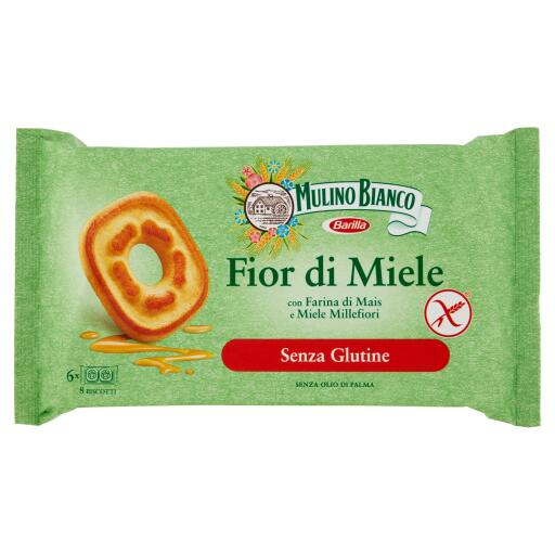Biscotti Fior di Miele con farina di mais e miele 250g senza  glutine e senza lattosio Mulino Bianco