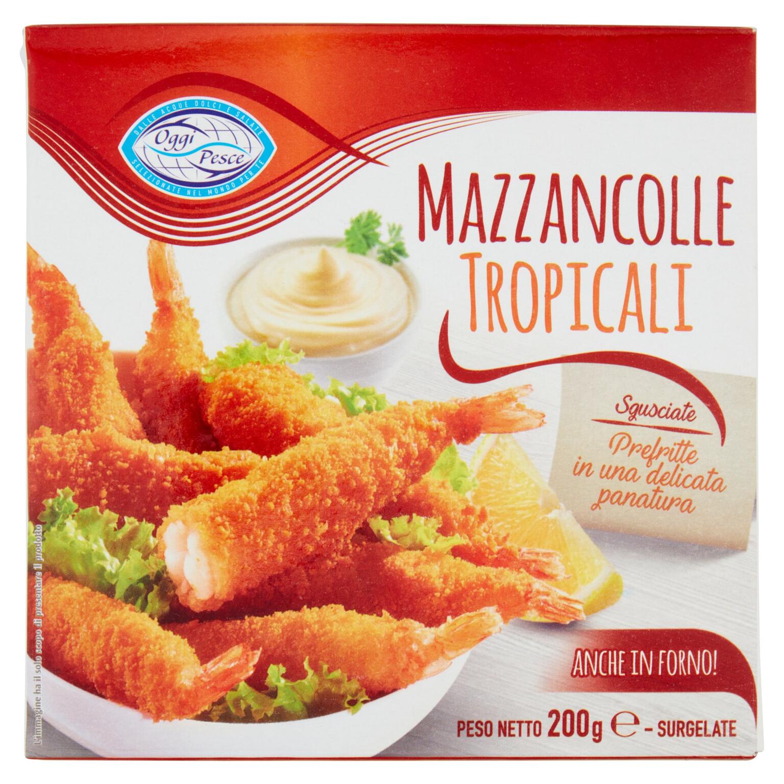 Mazzancolle Tropicali Impanate pre-fritte 200g Oggi Pesce