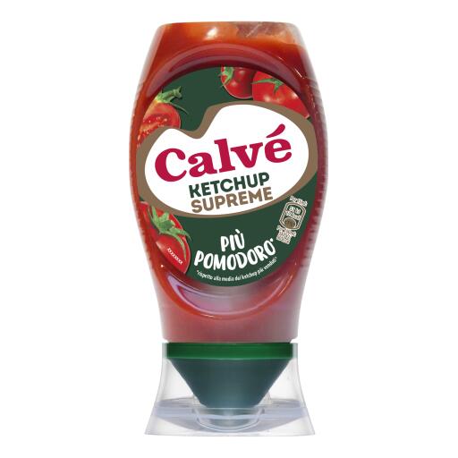 Ketchup Supreme più pomodoro Top Down da 250ml Calvè