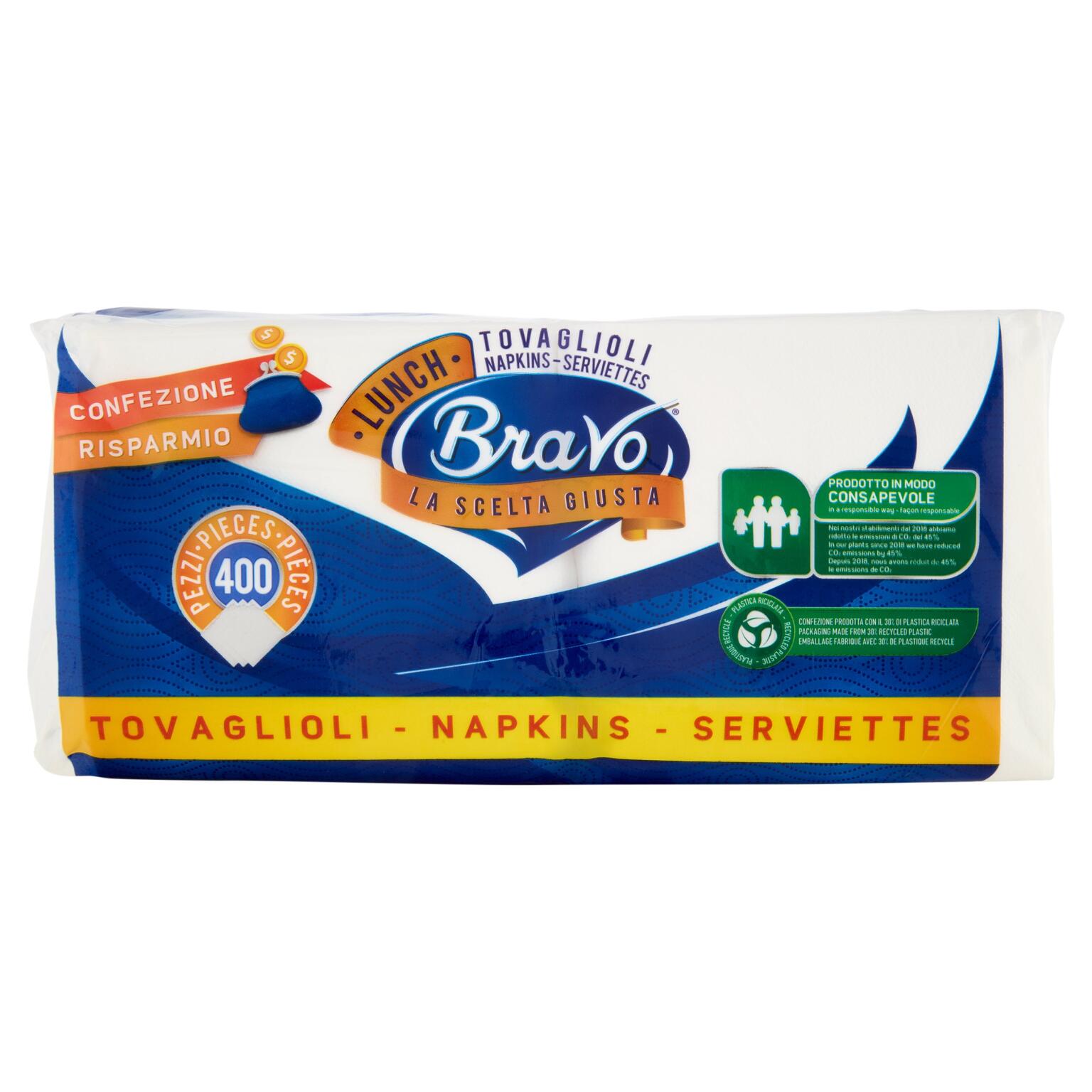 Tovagliolo bravo 33x33 cm monovelo
