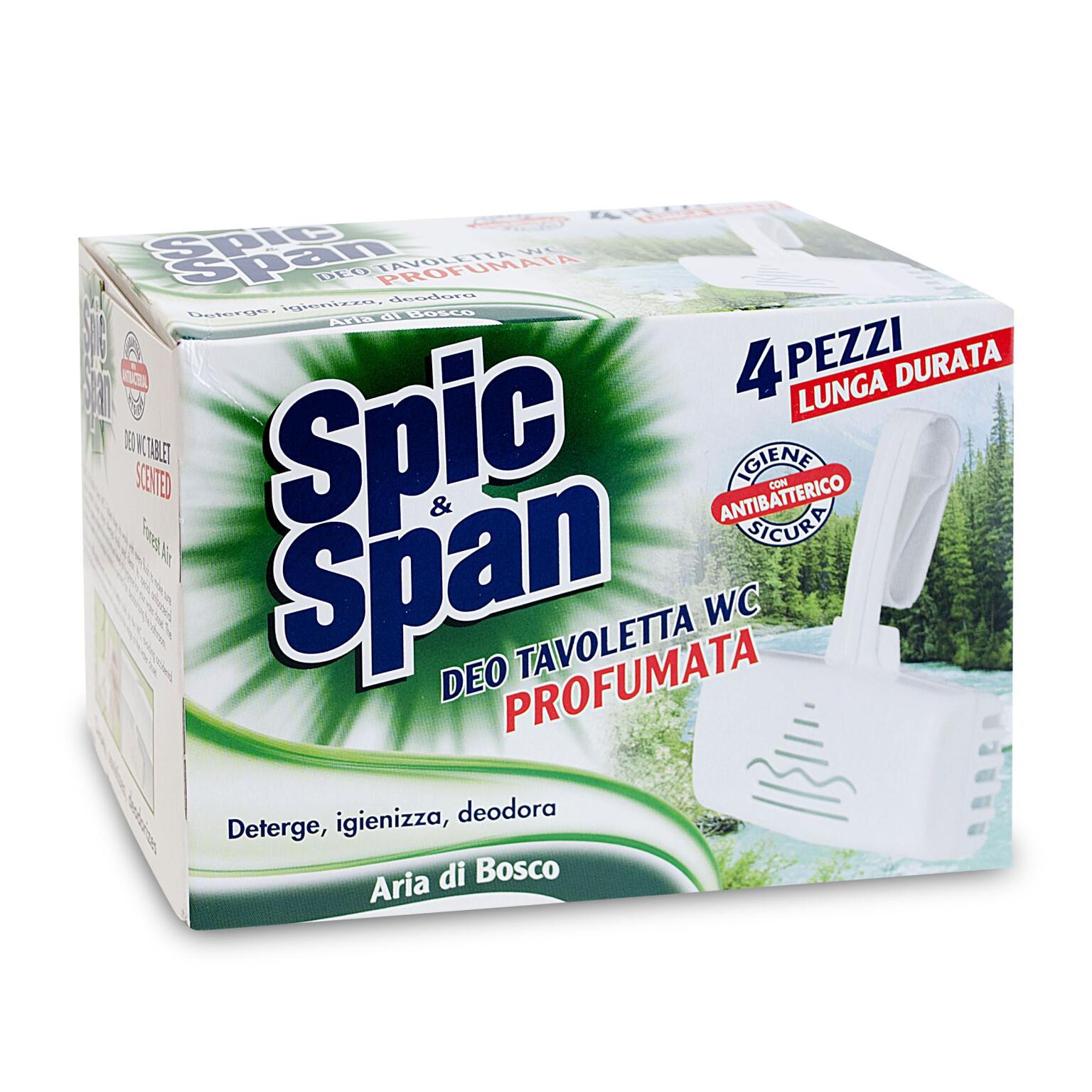 Spic e span deo tavoletta wc pino e bosco 4 pezzi