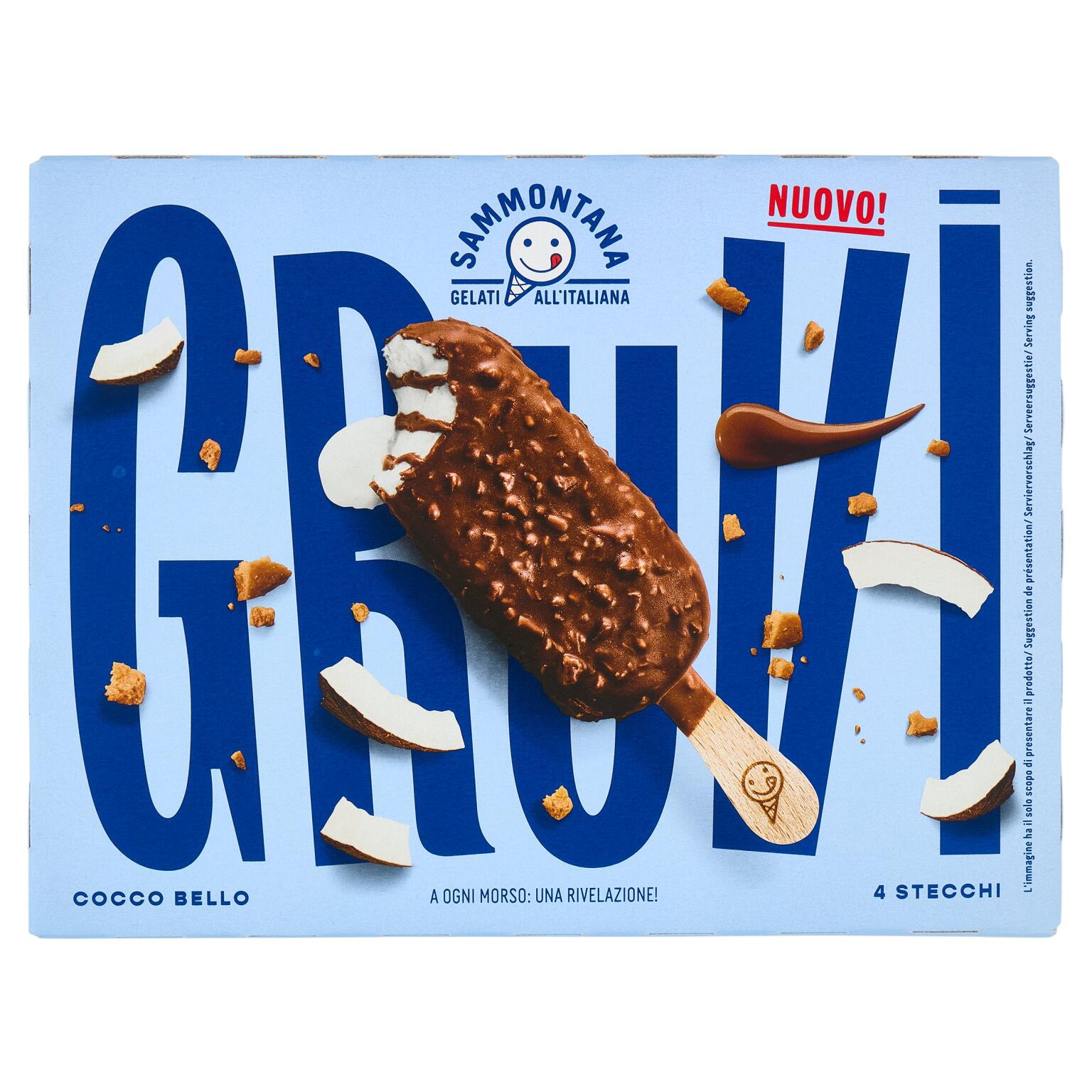 Stecco Gruvi Cocco Bello confezione da 4 pezzi 240g