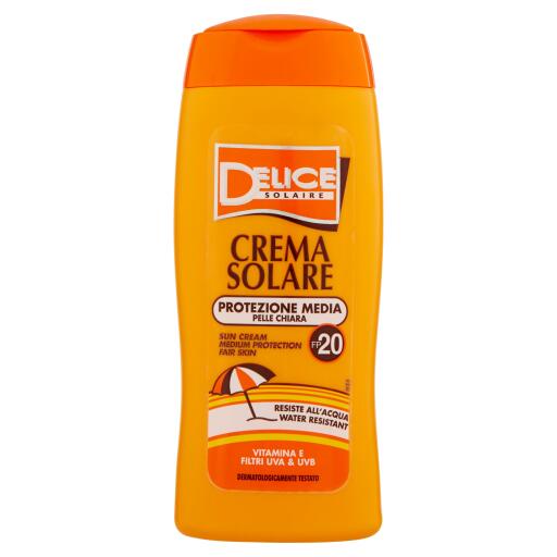 Crema Solare prot.media fp20 250ml Delice