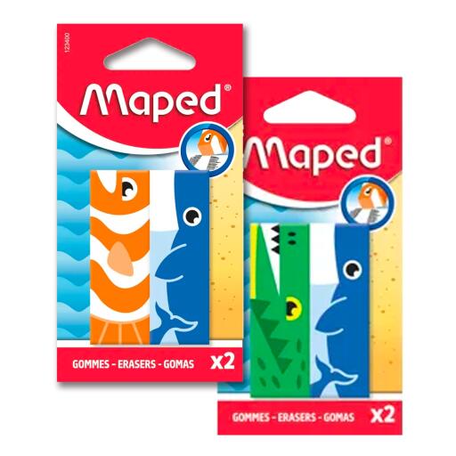 Gomma animal blister x2 Maped