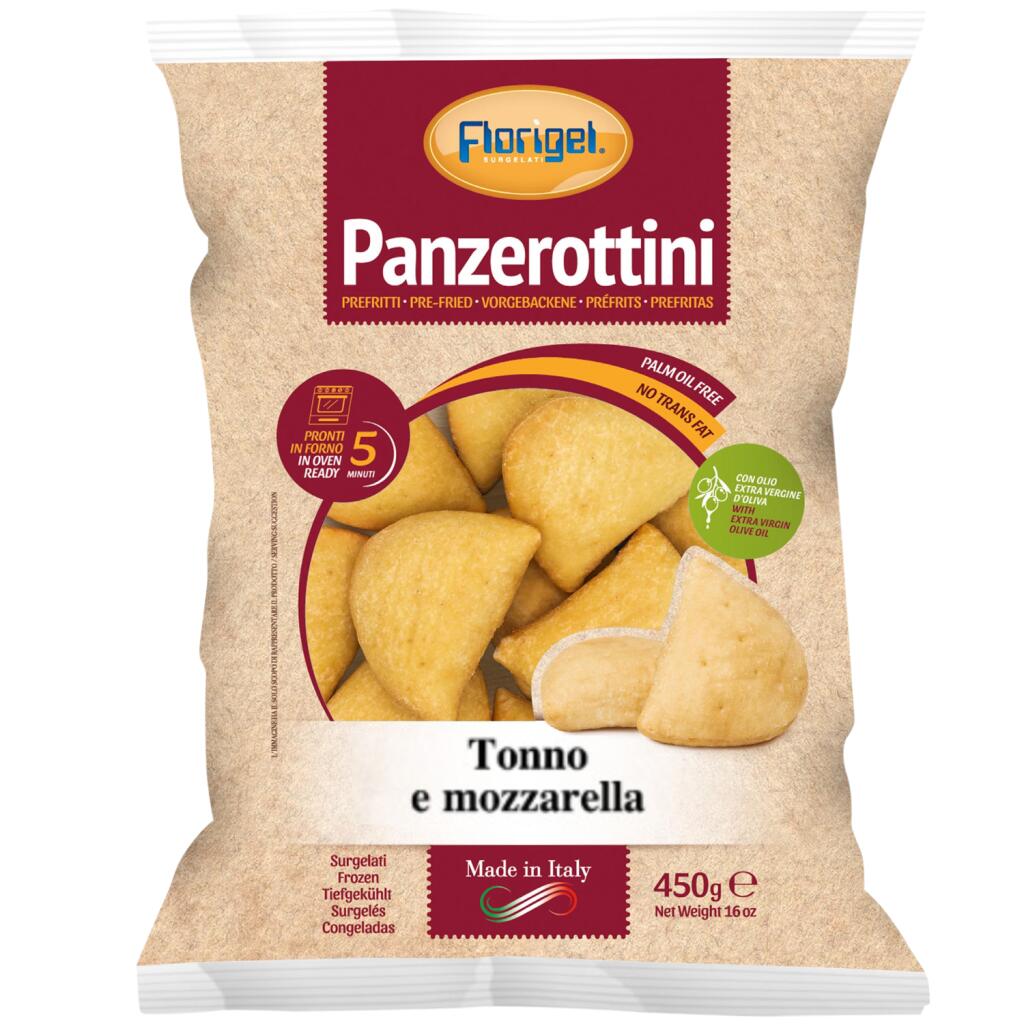 Panzerottini prefritti tonno e mozzarella 450g