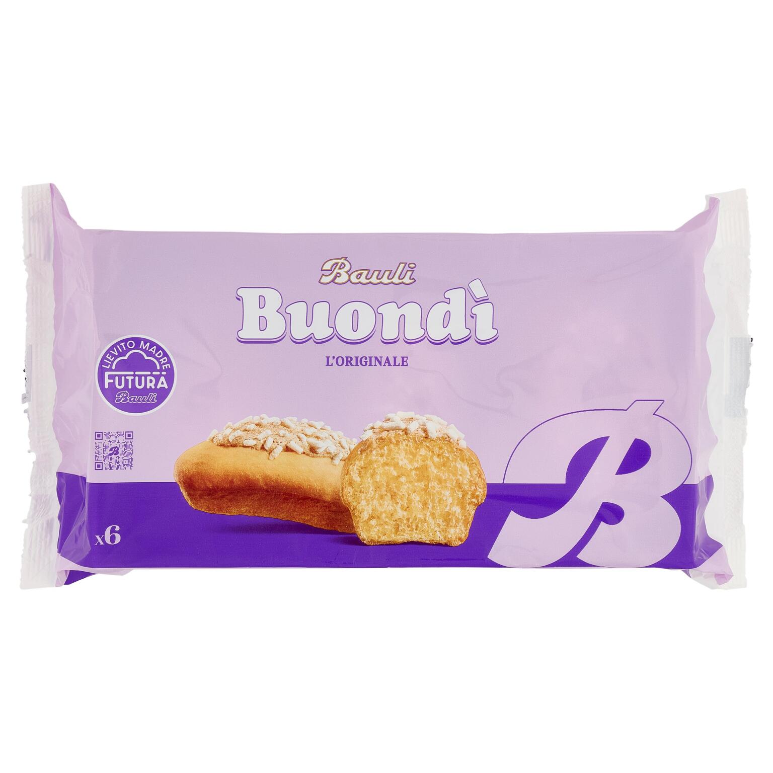 Buondì classico con granella di zucchero 198g 6 pezzi Bauli