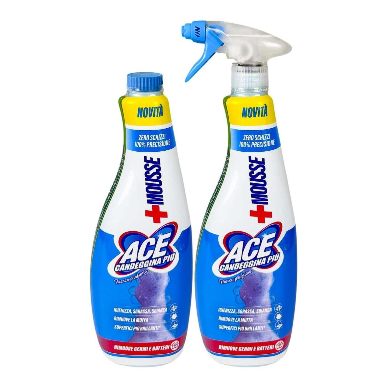 Ace Candeggina +Mousse ricarica da 690ml