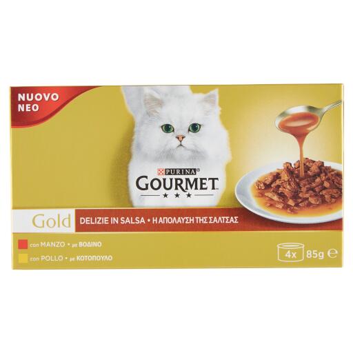 Gourmet gold pollo e manzo 4x85g