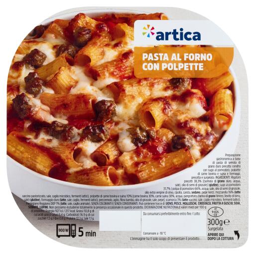 Pasta al forno con polpette 300g Artica