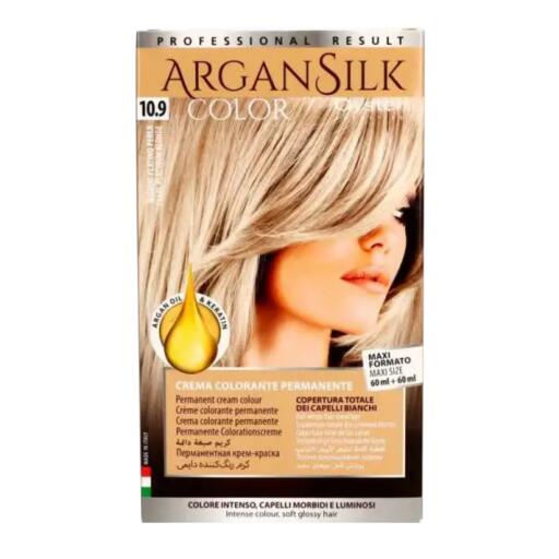 Kit Colore Argan Silk 10.9 Colore Biondo Platino