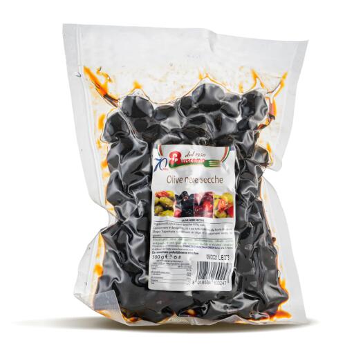 Olive nere secche all'olio Buscema