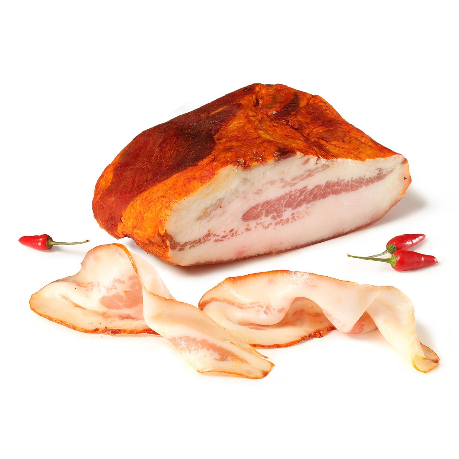 Guanciale piccante a metà San Pietro