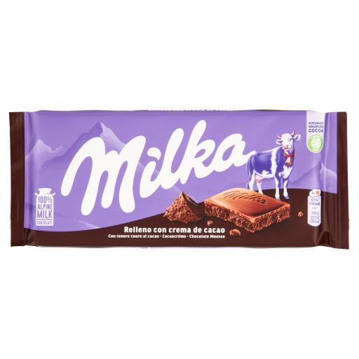 Tavoletta Milka tenero cuore di cacao 100g