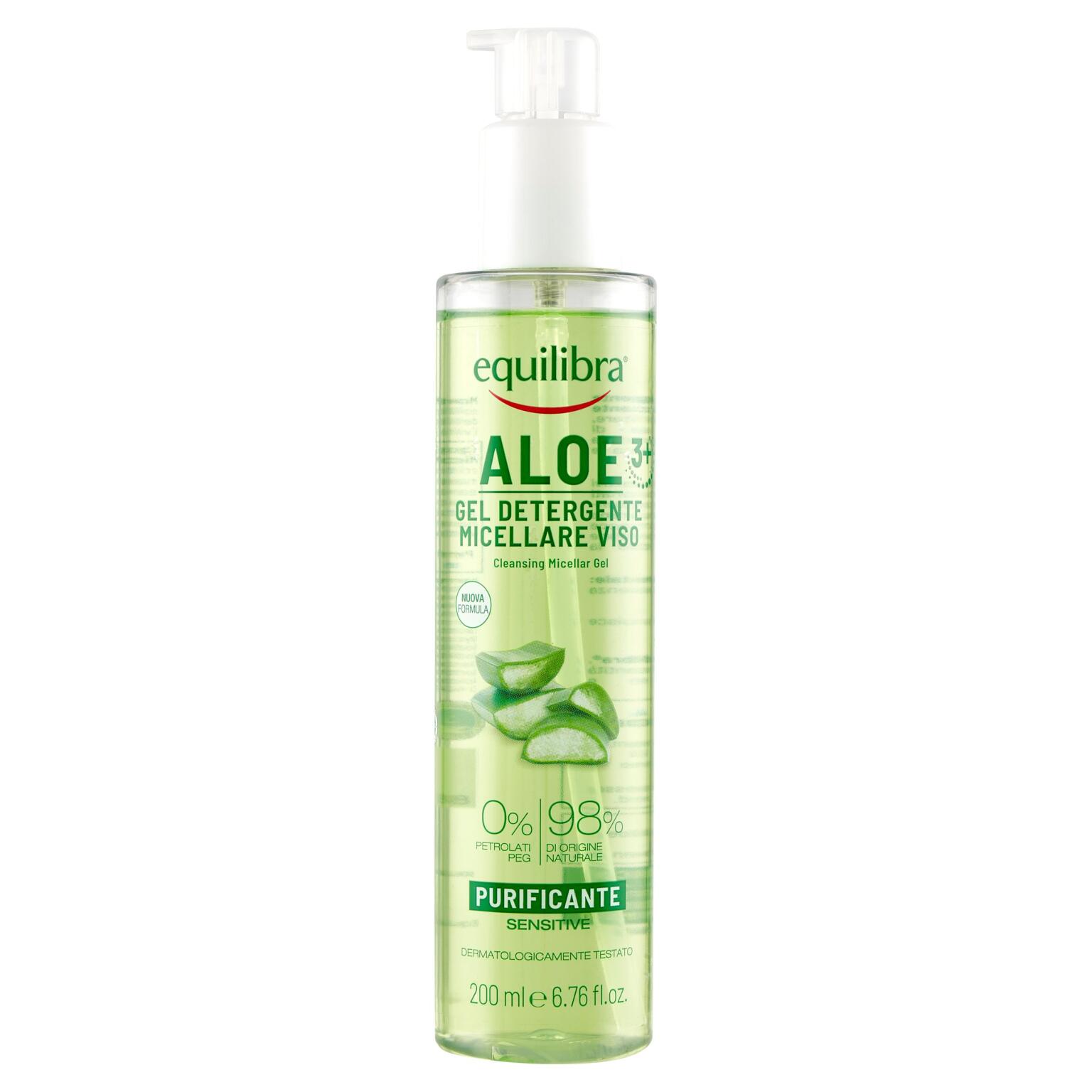 Gel Detergente Micellare Viso Aloe 200ml Equilibra