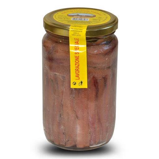 Filetti di acciughe distese in olio d'oliva 720g Balistreri