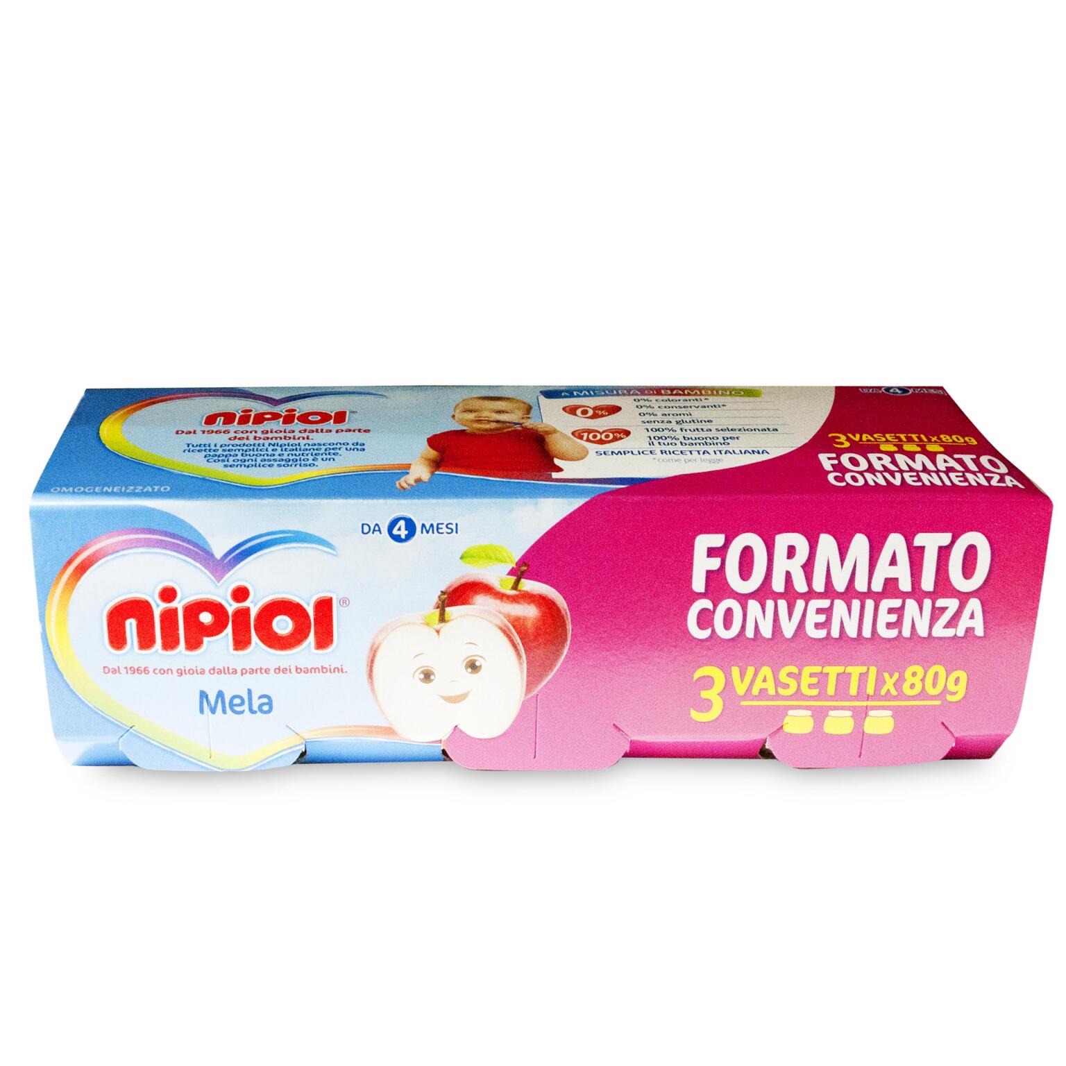 Omogeneizzati mela 3x80g Nipiol