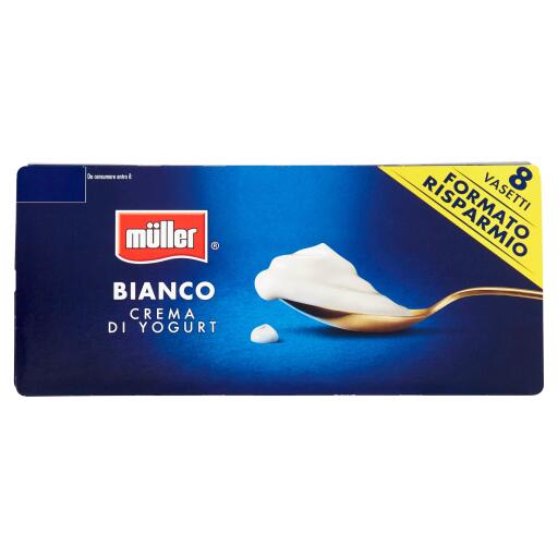 Yogurt Bianco cremoso 8x125g Muller senza glutine