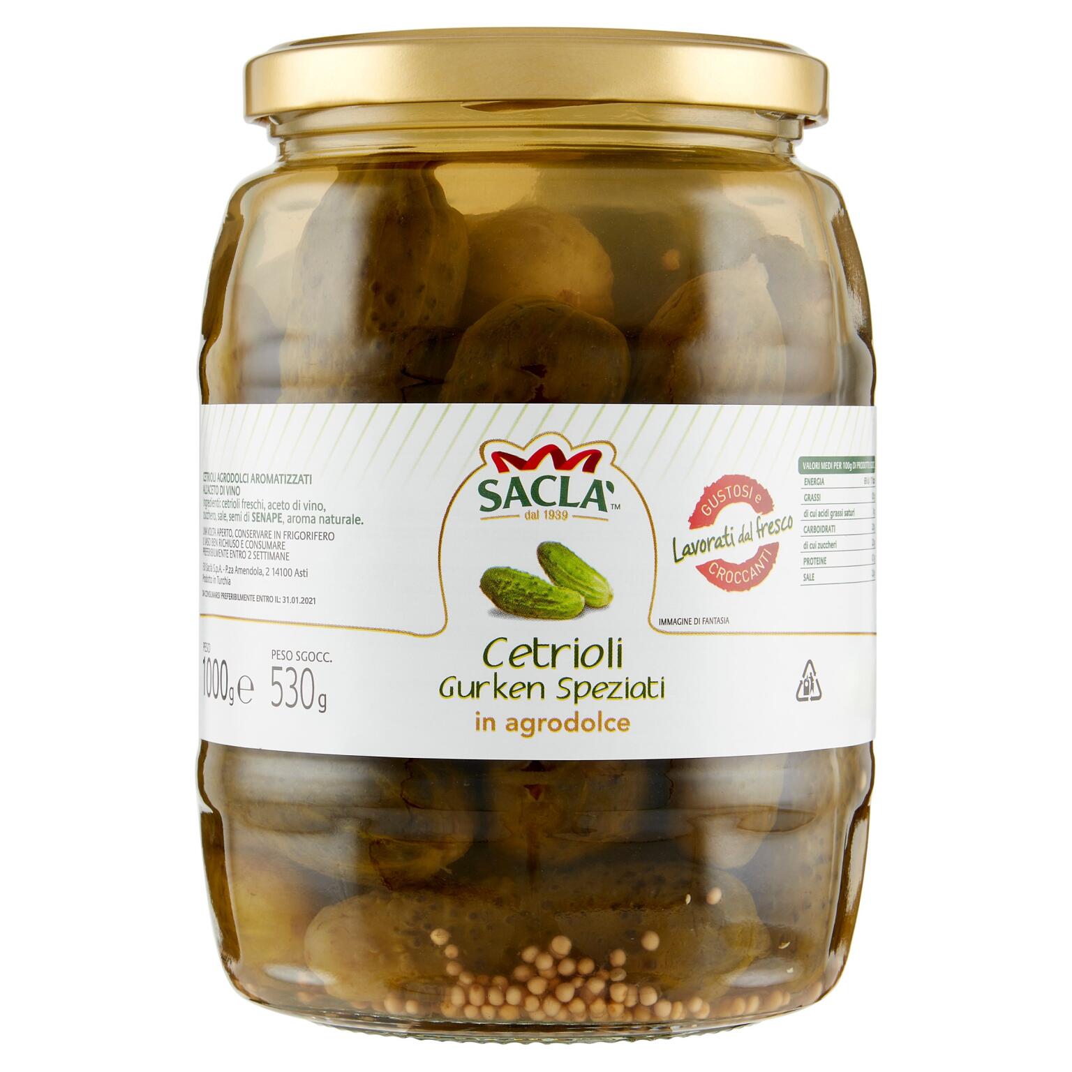Cetrioli Gurken 1478g Saclà