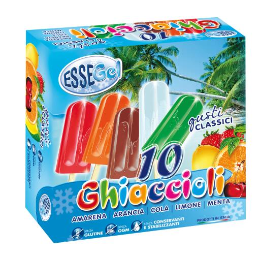Ghiaccioli gusti assortiti 10 pezzi Essegel 700g