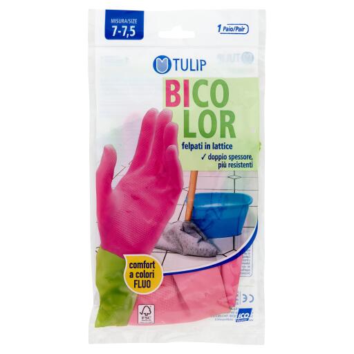 Guanti Lattice Felpati Bicolor M